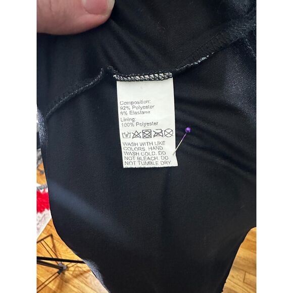 Women's Cut Butterfly Y2K Short Sleeve Crew Neck Short Bodycon Mesh Dress Size M - Picture 8 of 8